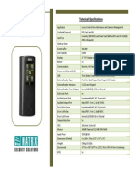 Technical Specifications - COSEC VEGA CAX