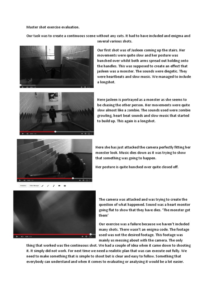 Master Shot Exercise Evaluation | PDF
