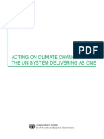 Acting on Climate Change
