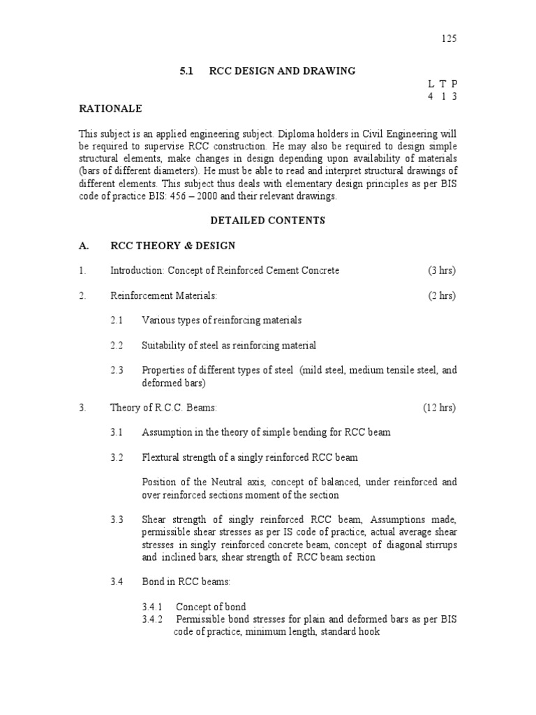 RCC Design | PDF