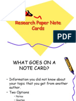 Research Paper Note Cards2