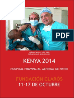 Viaje Humanitario Kenya 2014 Realizado Por Fundación Clarós