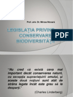 Legislaţia Privind Conservarea Biodiversităţii