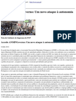 Partido Comunista Portugues - Acordo Anmpgoverno Um Novo Ataque A Autonomia Do Poder Local - 2014-07-09