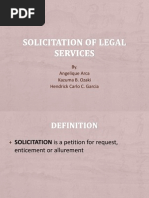 Solicitation of Legal Services