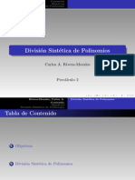 División de Polinomios y División Sintética - 02