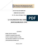Monografia de La Valoracion Del Daño