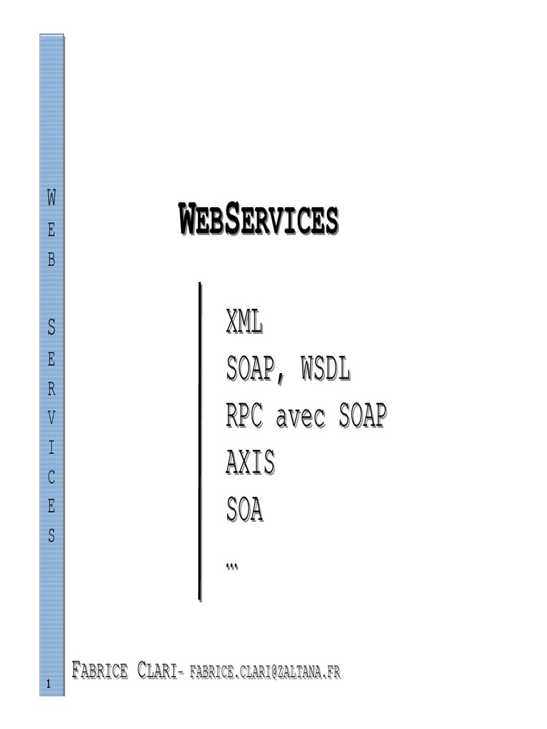 Les WebServices | PDF | Architecture orientée services | Service web