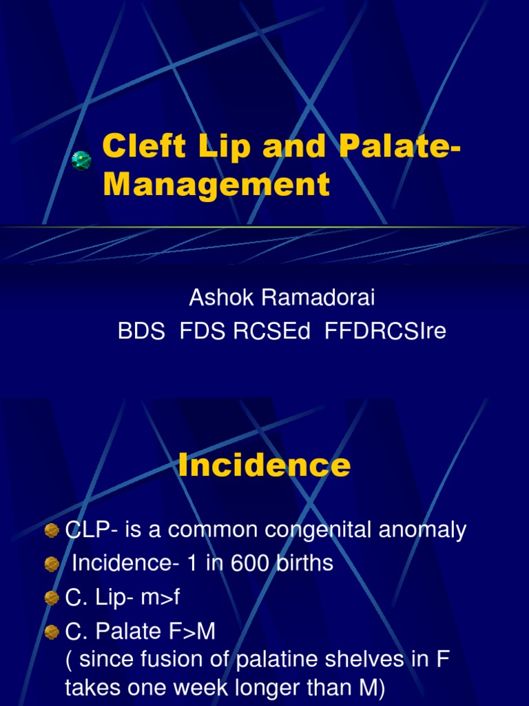 Cleft Lip and Palate Overview | PDF | Dentistry | Human Head And Neck
