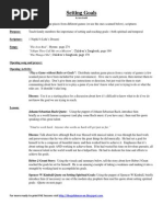 Download Setting Goals FHE Lesson  by Lara Goold SN24562567 doc pdf