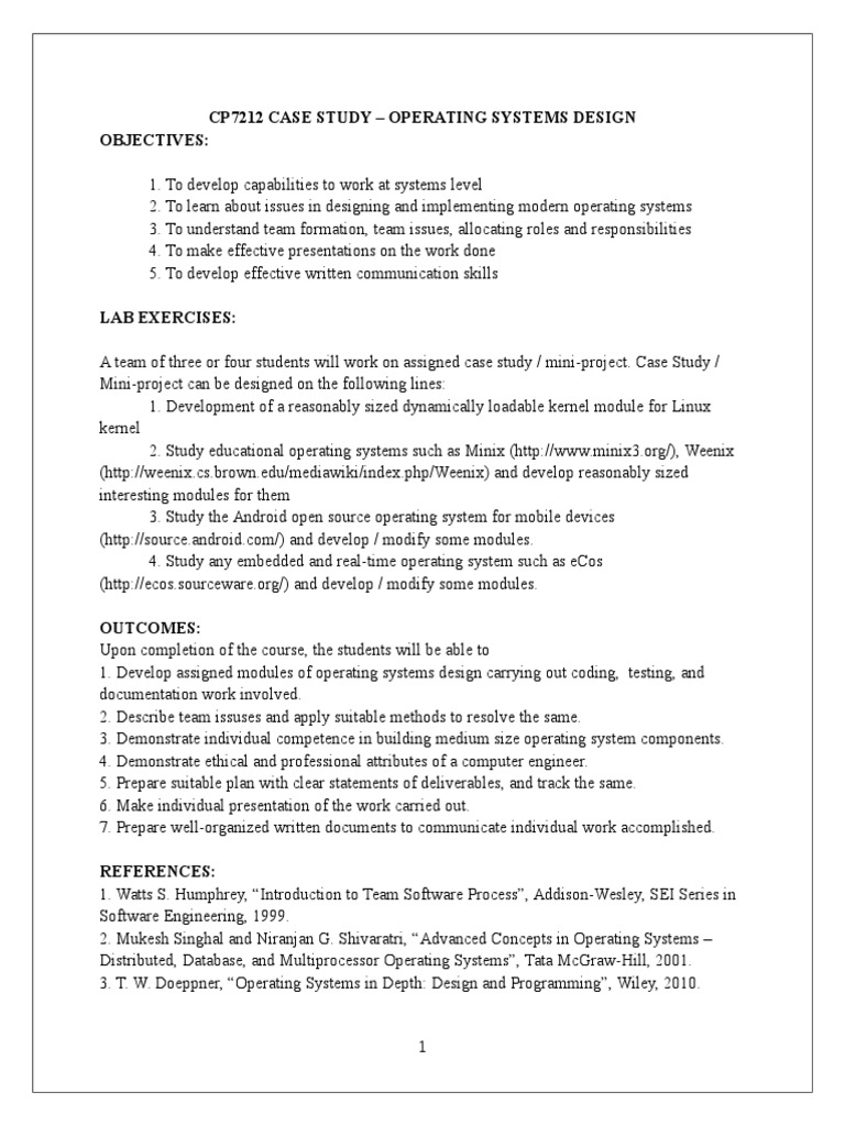 Completed Manual OS Case Study | Library (Computing) | Scheduling  (Computing)