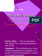 Writing Skills Glossary