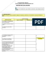 MATRIZ DE EVALUACI+ôN para Centro-Loja