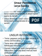 Unsur-Unsur Pembentuk Karya Sastra