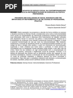 OS AVANÇOS E DESAFIOS DO SERVIÇO SOCIAL NA CONTEMPORANEIDADE E A IMPORTÂNCIA DA INSTRUMENTALIDADE NO EXERCÍCIO DA PRÁTICA PROFISSIONAL164-697-1-PB