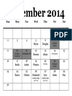 November Sharing Schedule1