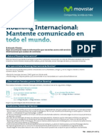 Cartilla Informativa Roaming Internacional de Movistar