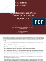 Voter Registration and Voter Turnout in Philadelphia 1936 To 2013 Final