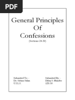 General Principles of Confession