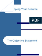 Developing Your Resume