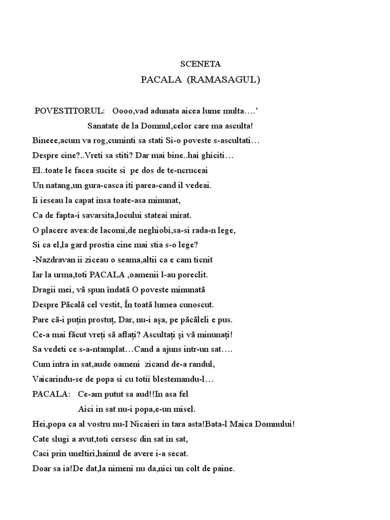 Pacala - Ramasagul | PDF