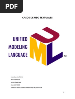 Casos de Uso Textuales