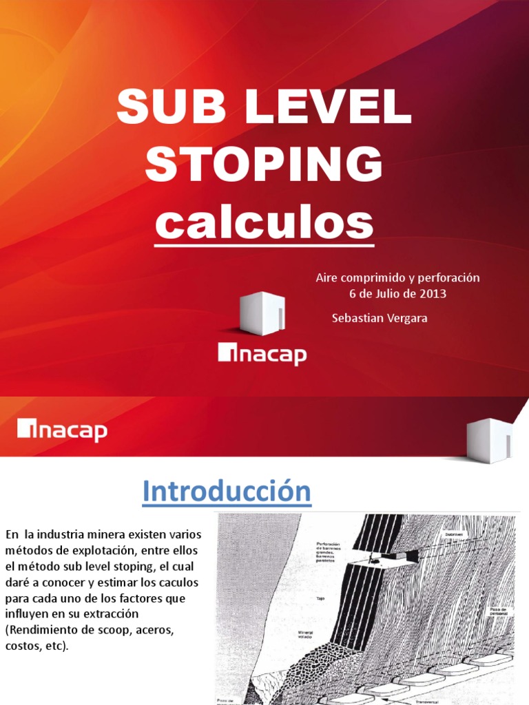 Cálculos para Sub Level Stoping | PDF | Minería | Science
