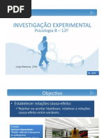 Investigação Experimental em Psicologia