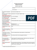 Medication Sheet Levothyroxin