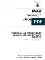 Research Department: The Design and Application of Modular, Acoustic Diffusing Elements