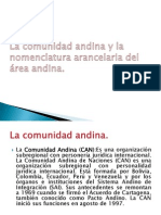 La Comunidad Andina y La Nomenclatura Arancelaria Del