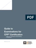 Guide To Examinations For CFP Certification
