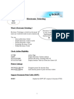 Document Production Electronic Ticketing