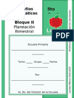 5to Grado - Bloque 2 - Desafíos Matemáticos