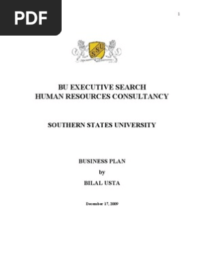 Business Plan For a Start-up Business