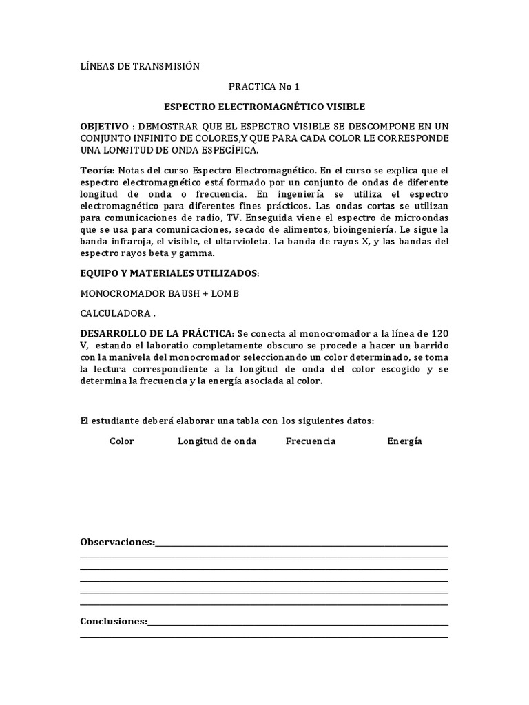 Lineasde Trannsmision | PDF | Espectro electromagnético | Microondas