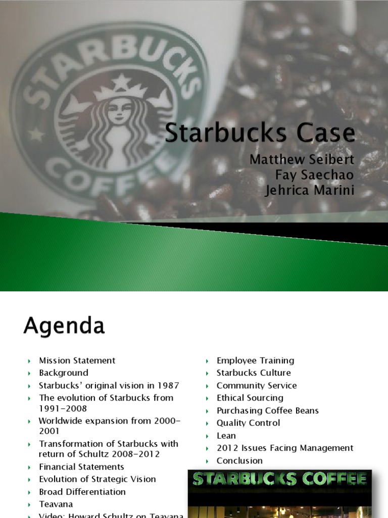 Starbucks mission essay image