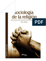 Weber .Sociología de La Religión