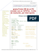 Programa Proton IDE de Un PIC Encoder Con Un 16F876A, 16 Bits de Resolución, Por Interrupción