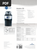 Triturador de resíduos alimentares InSinkErator® modelo 55