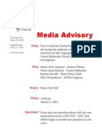 Media Advisory