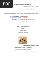 Swot Analysis of Demat Account Services Reliance Securities