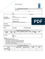Sample Payment Request Format