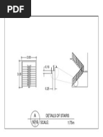 Scale: Details of Stairs 1:75m: Landing