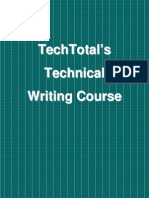Technical Writing Training Syllabus