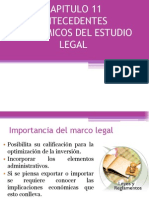 MARCO LEGAL E INVERSIONES DE UN PROYECTO