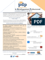 Programme de Développement Professionnel de Novembre 2014 À Mai 2015