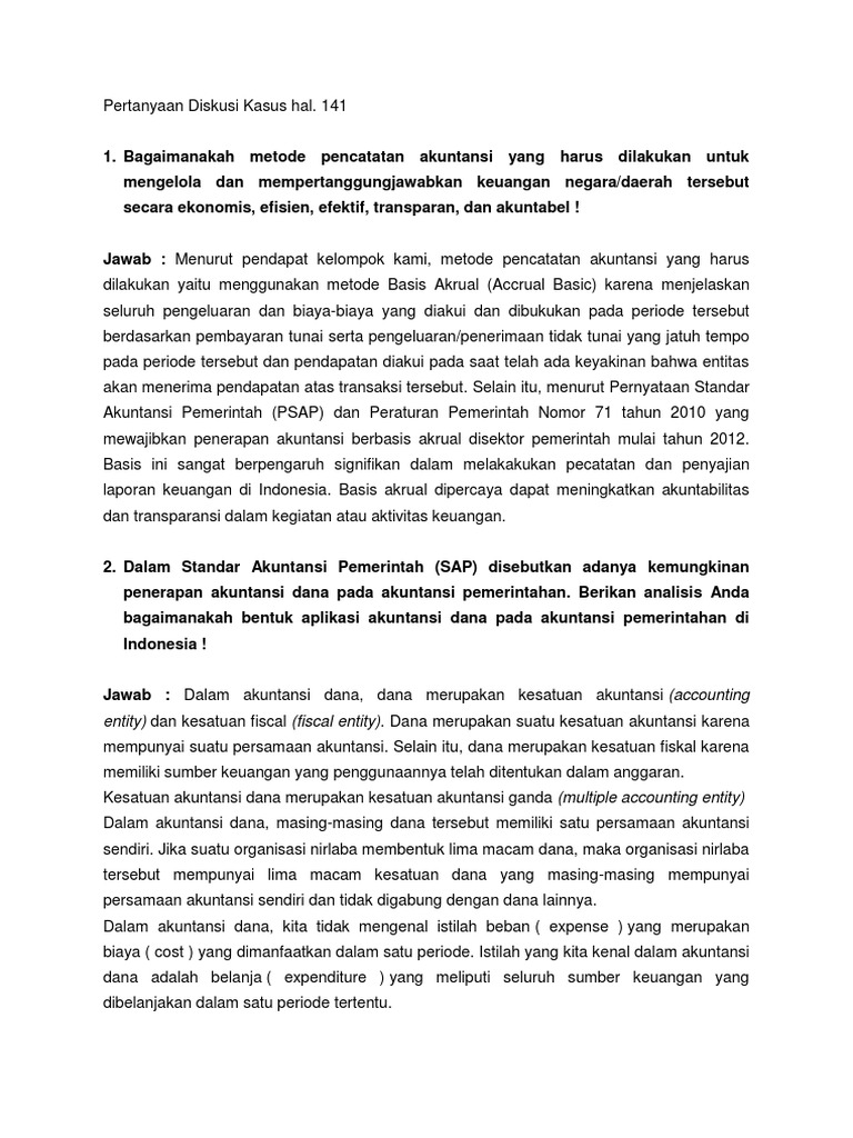 Pertanyaan Diskusi Kasus Pdf