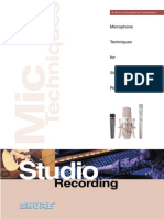Microphone Techniques for Studio Recording