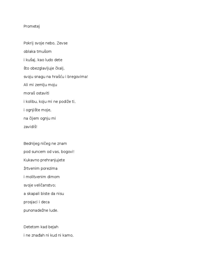 Prometej Gete | PDF